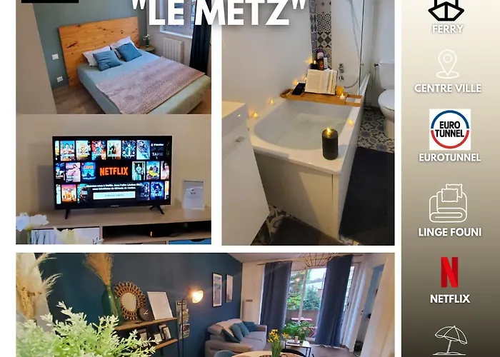 Le Metz Calais-Nord - Balcon -Plage -Commerces